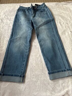 Flamingals roll hem stretchy denim jeans size S PS3-17